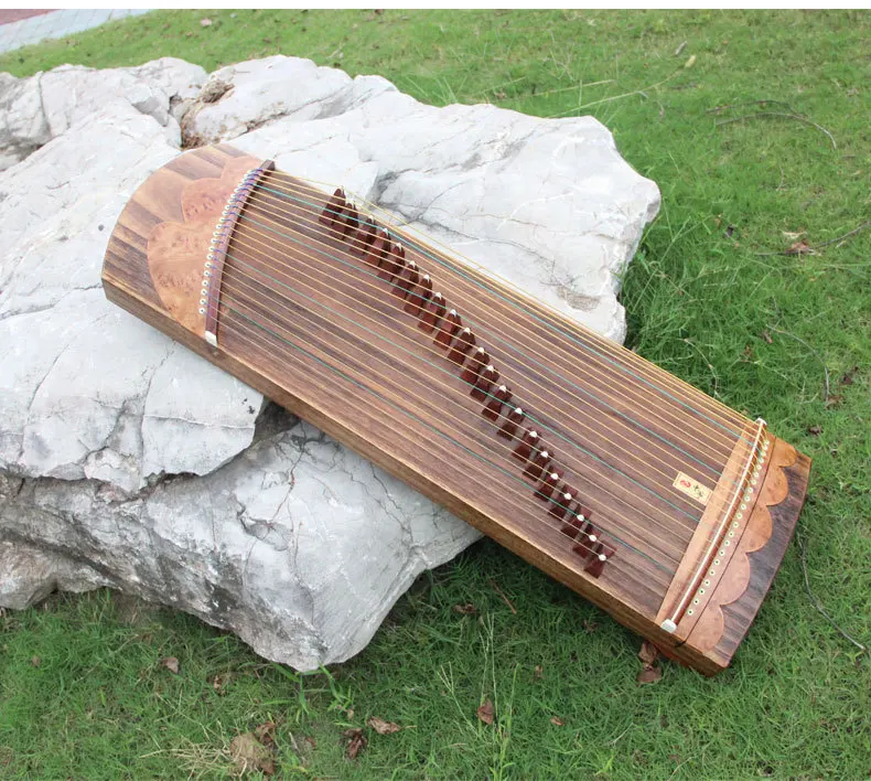 Small Guzheng portable mini beginner children practice playing 95cm 110cm 135cm solid wood test playing guzheng classroom