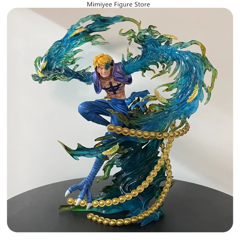 قطعة واحدة ماركو العنقاء تحلق تشكل قراصنة اللحية البيضاء 29 سنتيمتر أنيمي الشكل تمثال سطح المكتب الديكور هدية