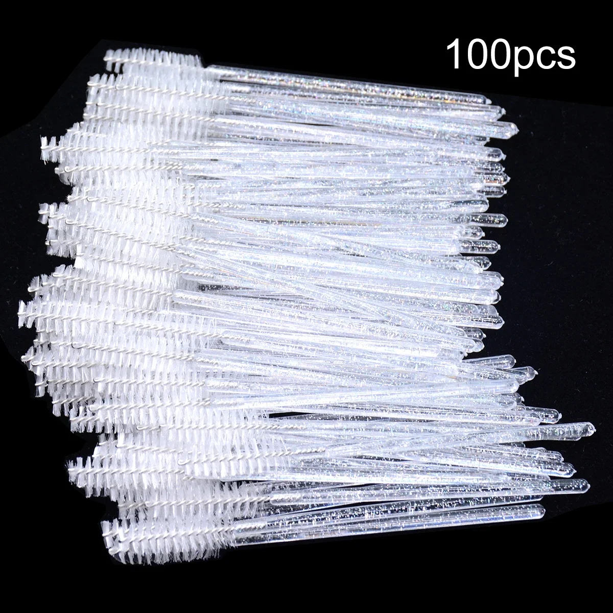 100pcs For Eyelash Extension Makeup Disposable Eyelash Brushes Spoolies Micro Lash Mascara Wands Combs Wholesale view 2