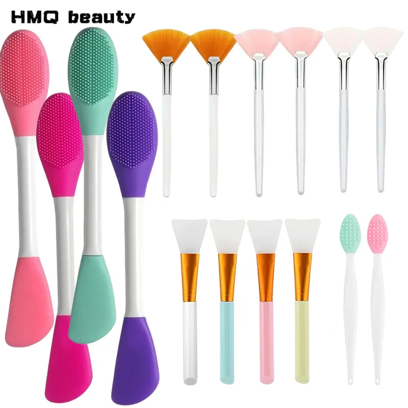 فرشاة قناع السيليكون الاحترافية، فرش قضيب ناعمة، أدوات مكياج، فرشاة قناع الوجه متعددة الوظائف، أدوات تنظيف النساء