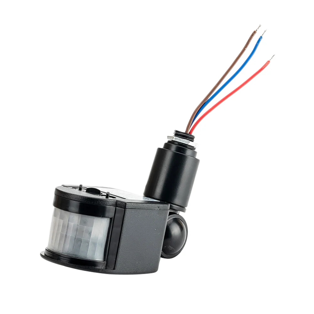 

Motion Sensor Light Switch DC12V Black 30W Controller High Sensitivity Fresnel Lens Adjustable Angle