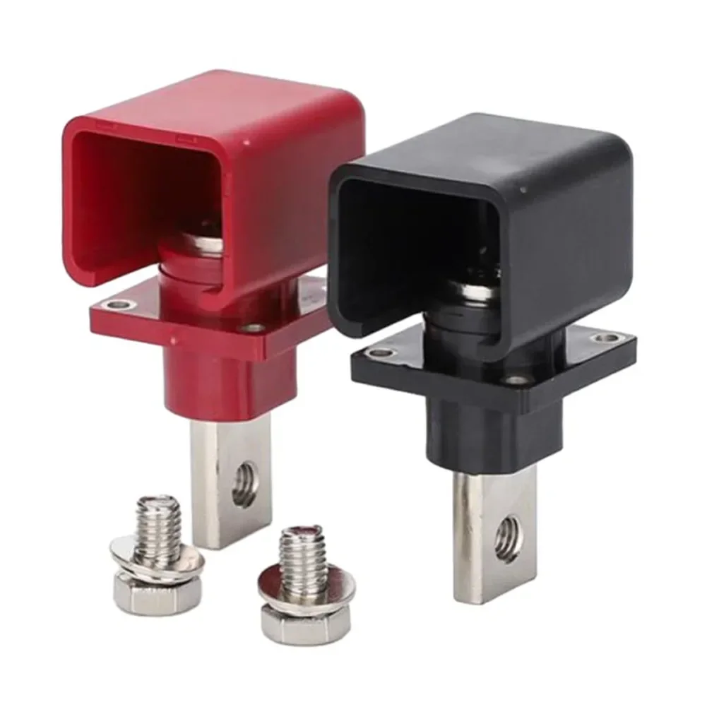 2 pces 120a 200a 300/400a todo-cobre conector terminal de bateria de lítio terminal de armazenamento de energia conector de bateria adaptador peças