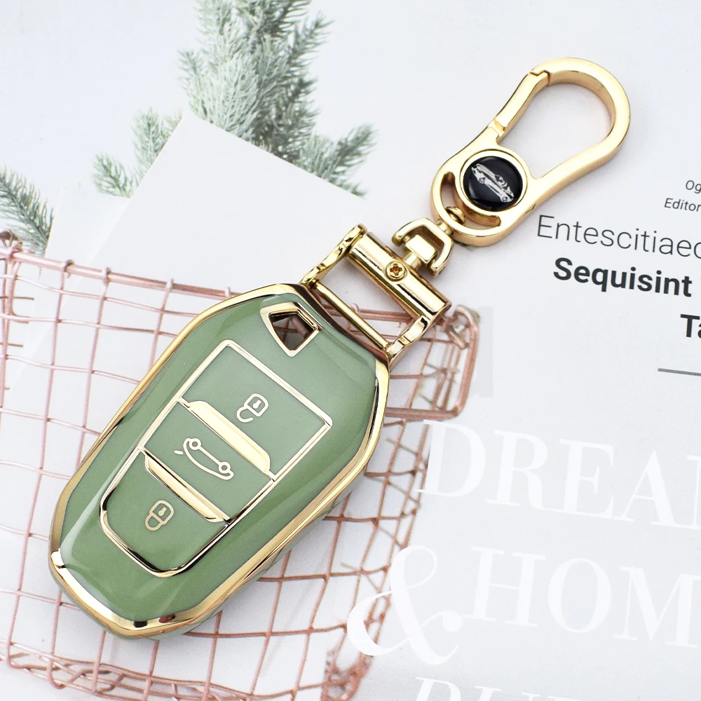 New TPU Car Key Case for Peugeot 2008 3008 4008 5008 308 408 508 Citroen C1 C2 C4 C6 C3-XR Picasso DS3 DS5 Cover Shell Fob