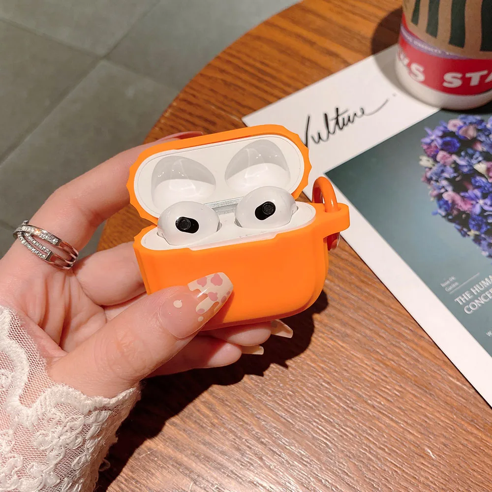 Простой мягкий жидкий силикон для AirPods 1, 2, 3 pro, Беспроводная Bluetooth лампа для Apple airpods pro 2, чехол