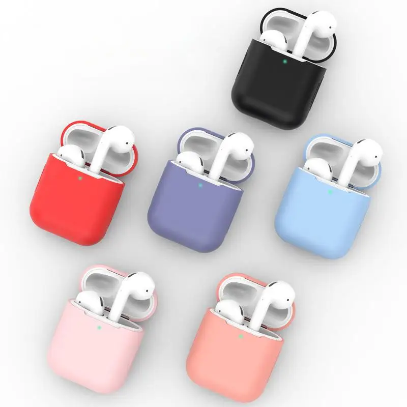 Ultra-thin Silicone Cases For Apple AirPods 2 Generation Wireless Earphone Protective Cover Box For Air Pods 1 Case Accessories