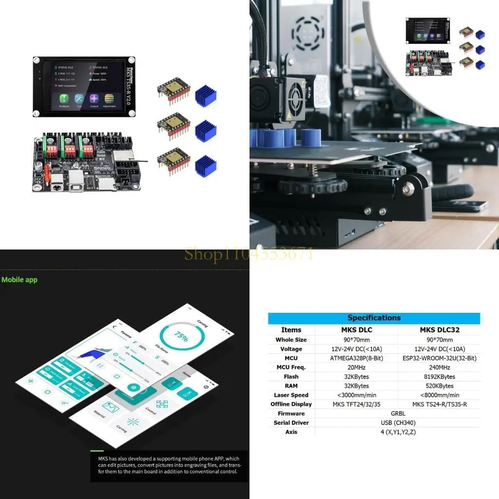 

Бестселлер MKS DLC32 32-битный автономный контроллер GRBL с ЖК-экраном TS35 TMC2209 Моторный привод