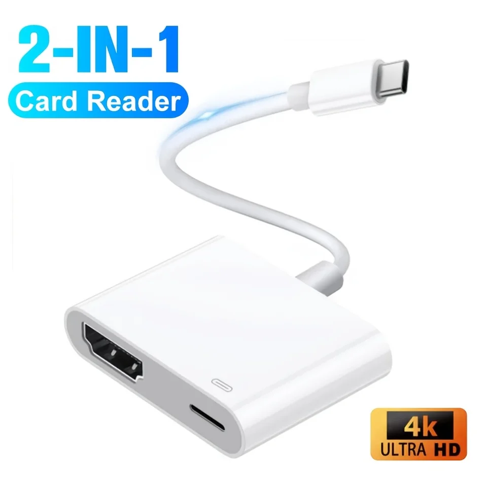 Type-C Digital AV Adapter 4K Video Audio Converter Type C To HDMI PD Charging Port For iPhone Connect HD TV Projector Display