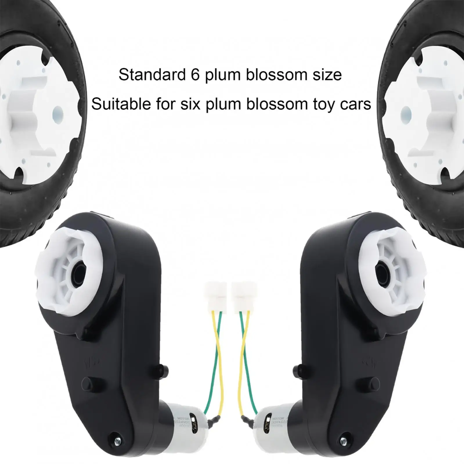 2 Pieces 24V RS555 Gearbox High Speed Kids Ride On Toys Car Gearbox Upgrade Children Electric Vehicle Replace Parts