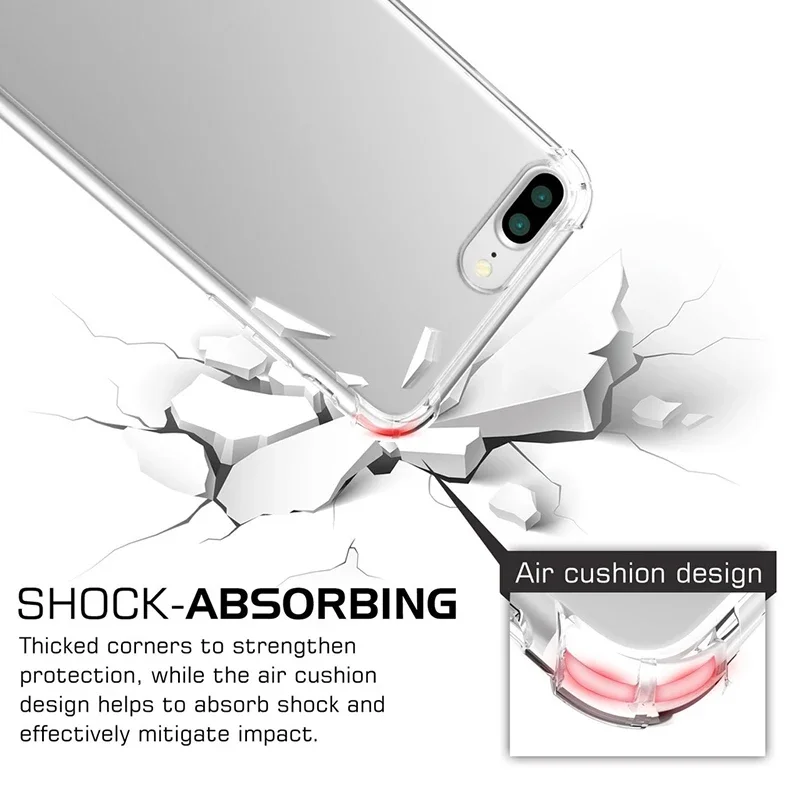 【Fast Delivery】Soft Phone Case Transparent Case Compatible For iPhone All Series 6/7/8/678Plus/X//Xr/Xs Max/11/11Pro/11Pro Max