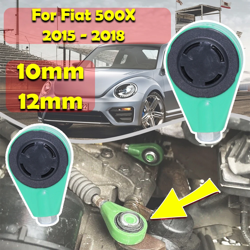 

For Fiat 500X 2015 2016-2018 Gearbox Shift Cable Linkage Pivoted Bushing Shifter Lever Selector Connect Both End Parts 10MM 12MM