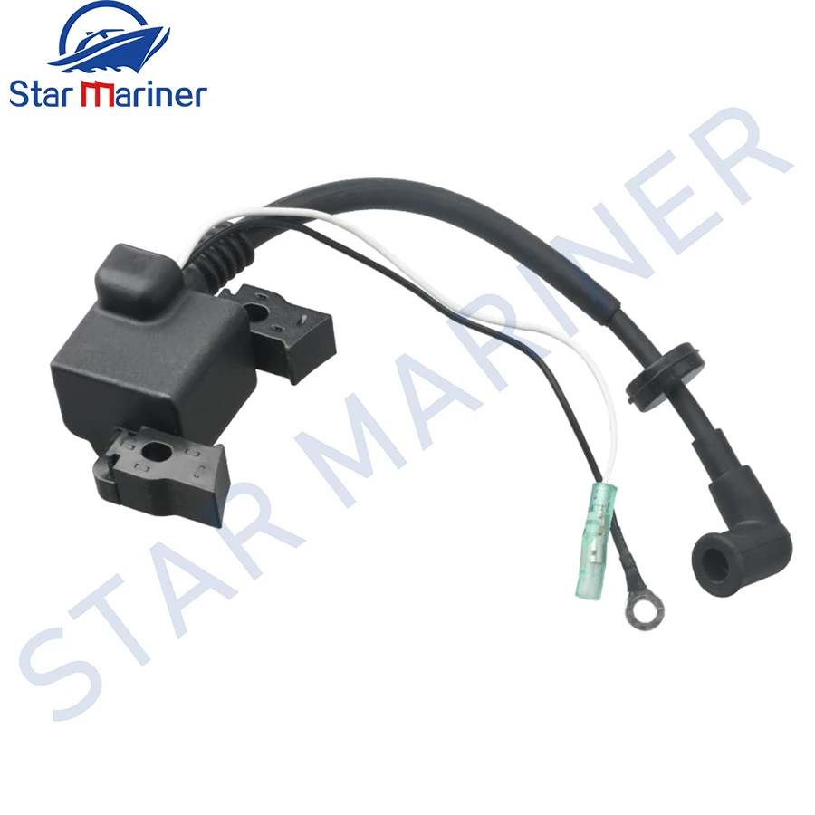 6BV-85571 6BV-85571-01-00 Ignition Coil With Cdi Unit For Yamaha 4T 4HP 6BV-85571-01  6BV855710100 Boat Engine Aftermarket Parts