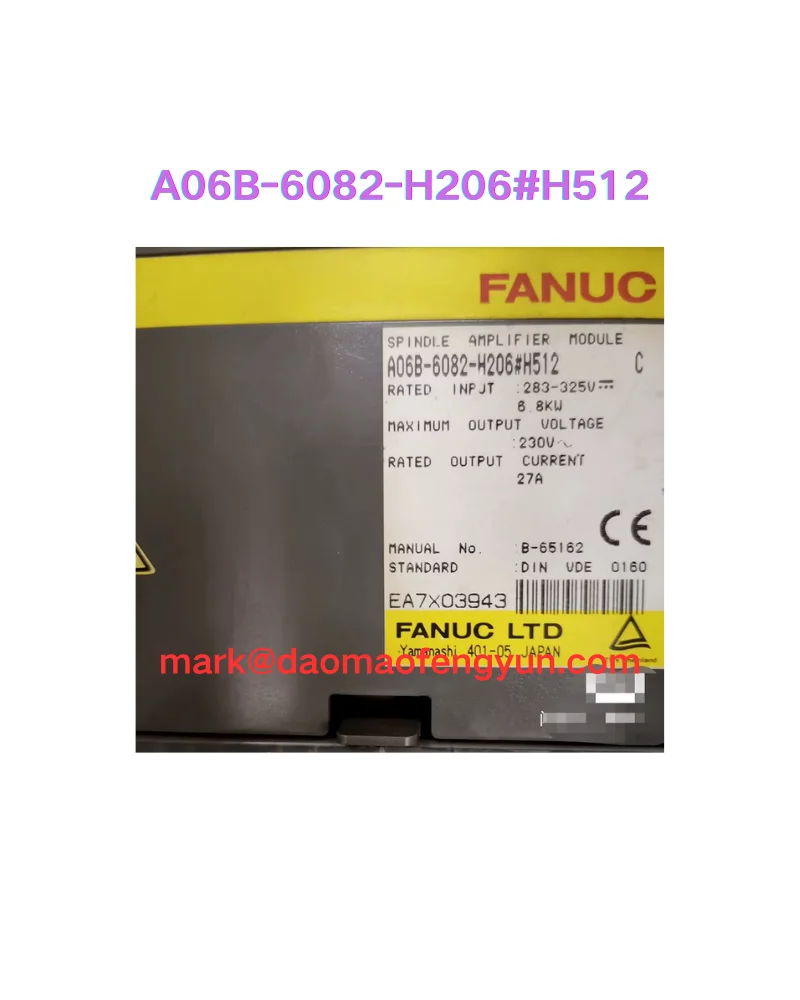 

A06B-6082-H206 H512 Used Servo Drive Testing OK