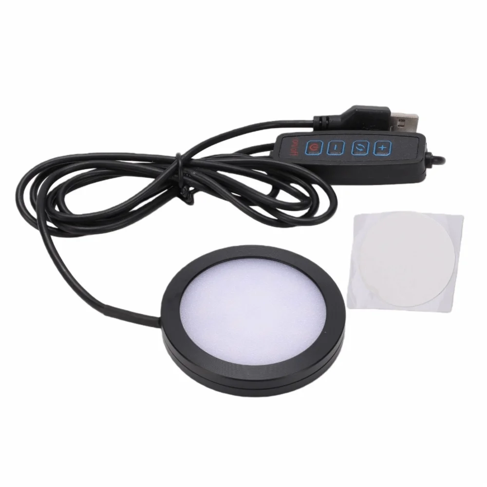 Universal PVC USB Lamp Power Cord 5V USB LED Light Switch Cord 3W 3 Color Temperatures USB Puck Light For Outdoor Home