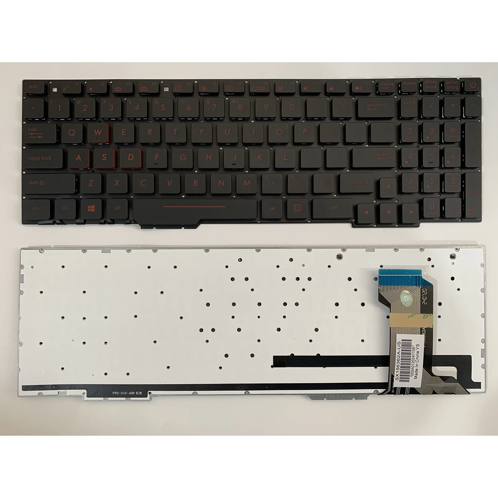 

Laptop keyboard US Layout for ASUS GL553 GL553V GL553VD GL553VE GL753 GL753V GL753VD GL753VE GL753VW