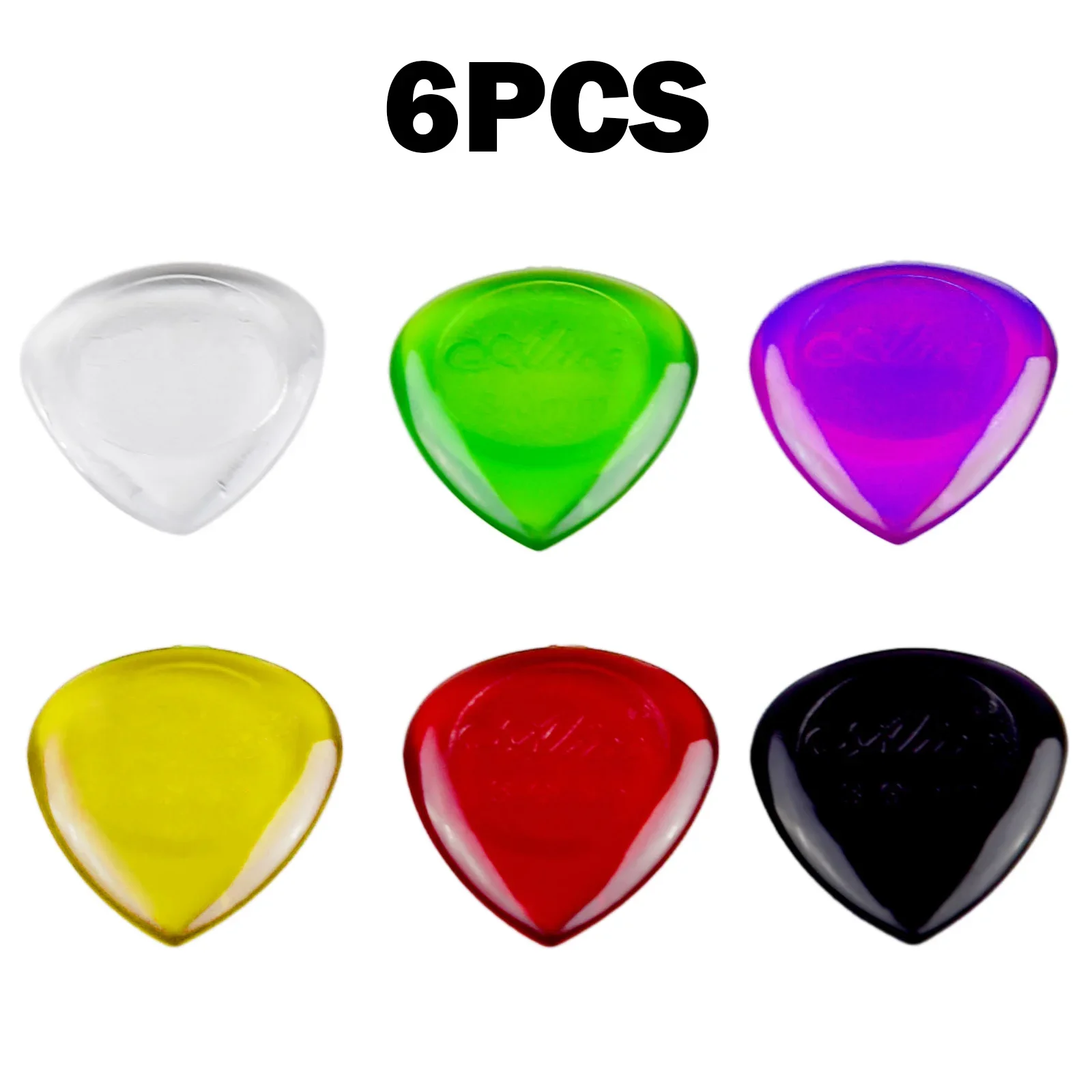 

6pcs For Stubby Guitar Picks Plectrums Small Stubbies 1mm/2mm/3mm Thickness For Acoustic Electric Guitars Bass Ukulele Accessory