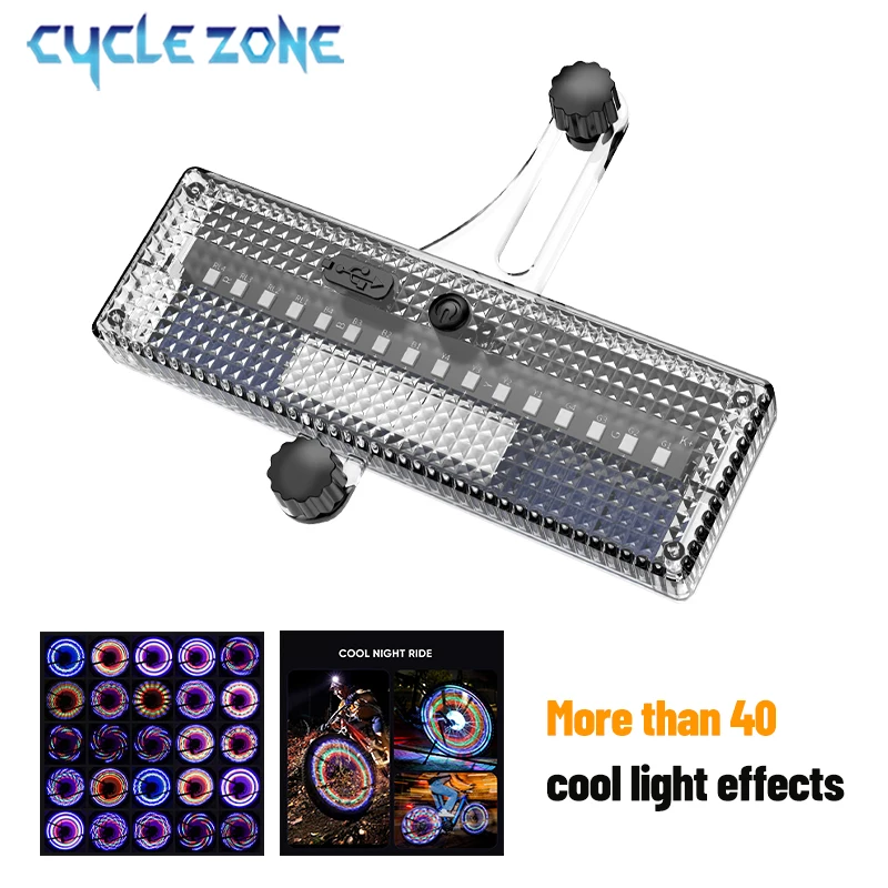 Solar Bicycle Flash Spoke Lights Motion Sensing Bike Wheel Light MTB Bike Colorful LED Neon Warning Spoke Lamp for Cycling