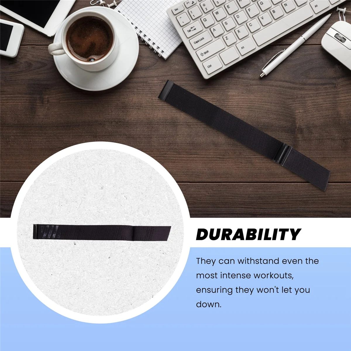 การเปลี่ยนสายรัดติดตามฟิตเนสสําหรับ Whoop 4.0 และ Whoop 3.0 สายรัดระบายอากาศแบบปรับได้สีดํา