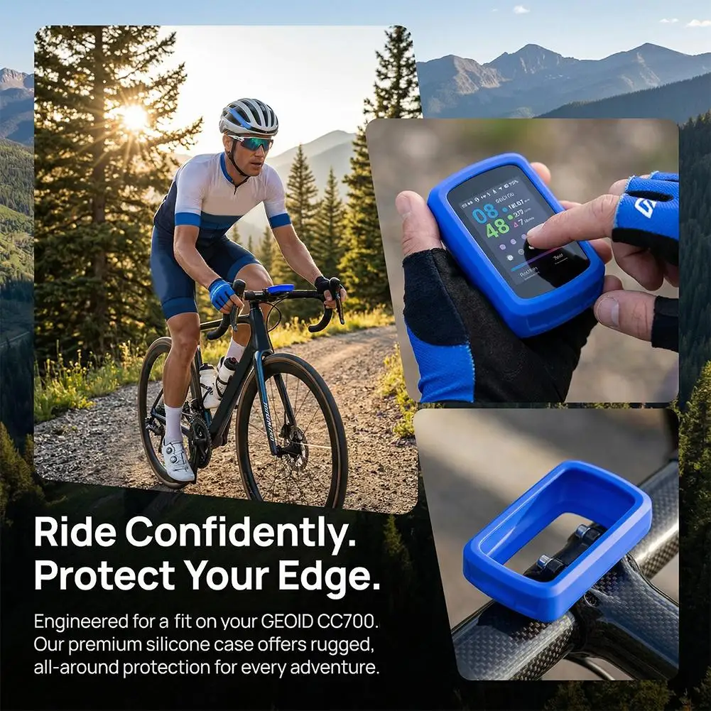 For GEOID CC700/ CC700Pro Silicone Speedometer Protective Sleeve Speedometer Code Table Shell Case Anti-scratch Screen Cover