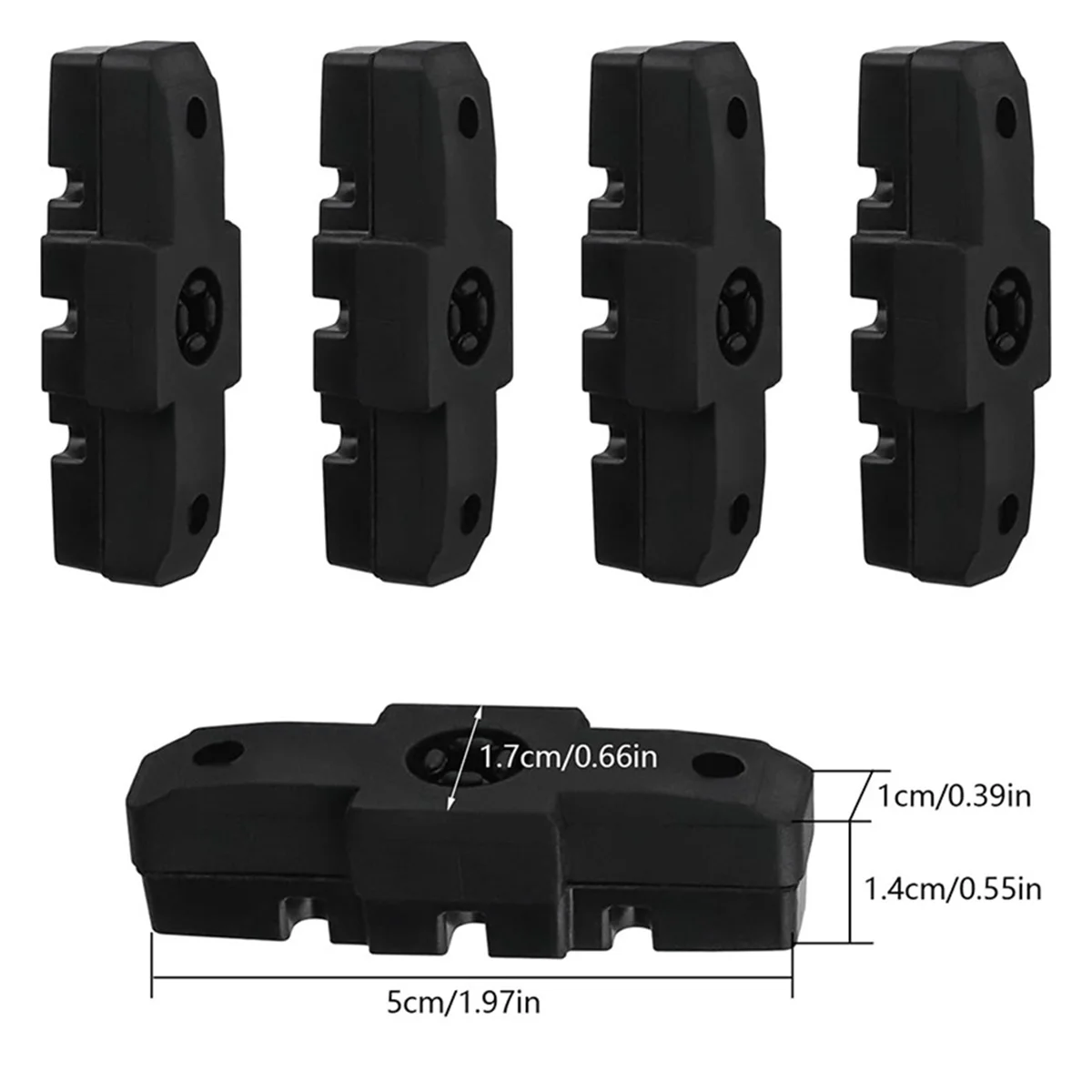 Sepatu rem sepeda, 8 buah untuk Magura HS11/ HS22/HS24/ HS33 /HS66 50mm bantalan rem v-brake aksesoris sepeda jalan