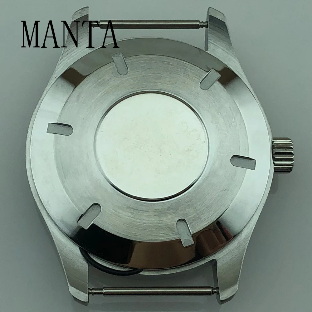 MANTA 40mm Stainless Steel Case Sapphire Glass Fit NH35 Movement Watch Parts