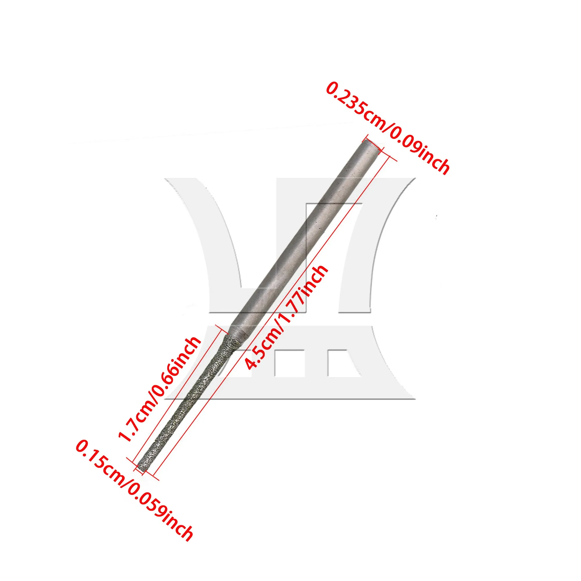 CNBTR 30 個ドリルビットツール 1.5mm 3/32 インチシャンクガラスセラミックタイル大理石用