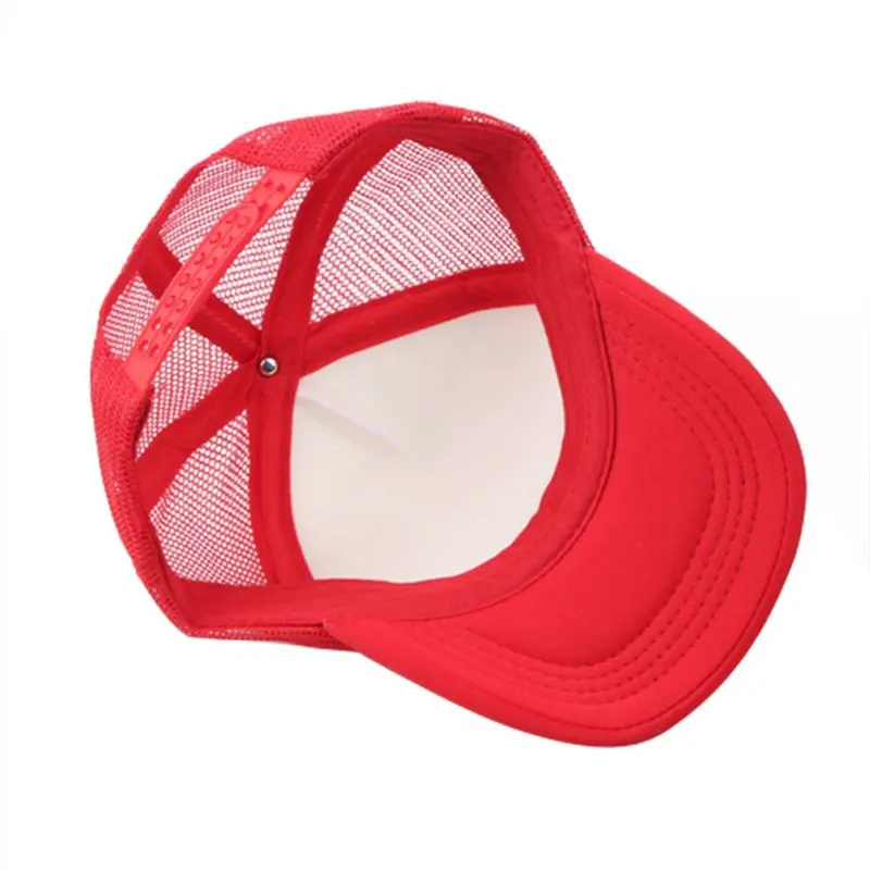 Gorras informales transpirables de media malla para niños, gorra de béisbol para niños, gorras de sol para niños, sombrero de camionero ajustable,