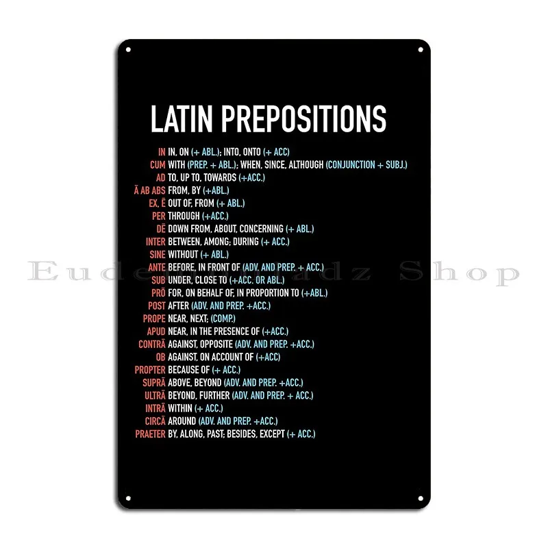 قائمة الإعدادات اللاتينية، لوحات تسجيل معدنية، جدار جراج، كهف مخصص، قم بإنشاء ملصق جداري على شكل كهف من القصدير