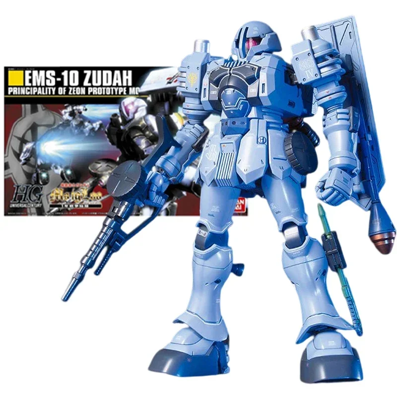 

Bandai Genuine Gundam Model Garage Kit HGUC Series EMS-10 Zudah Gundam Anime Action Figure Toys for Boys Collectible Toy Gift