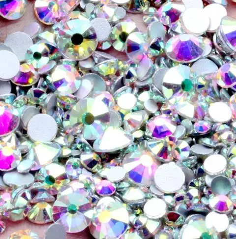 ネイルアート用クリスタルラインストーン,非修正,ss3,ss4,ss5,ss6,ss8,ss10,ss16,ss20,ss30,ss34,ss50