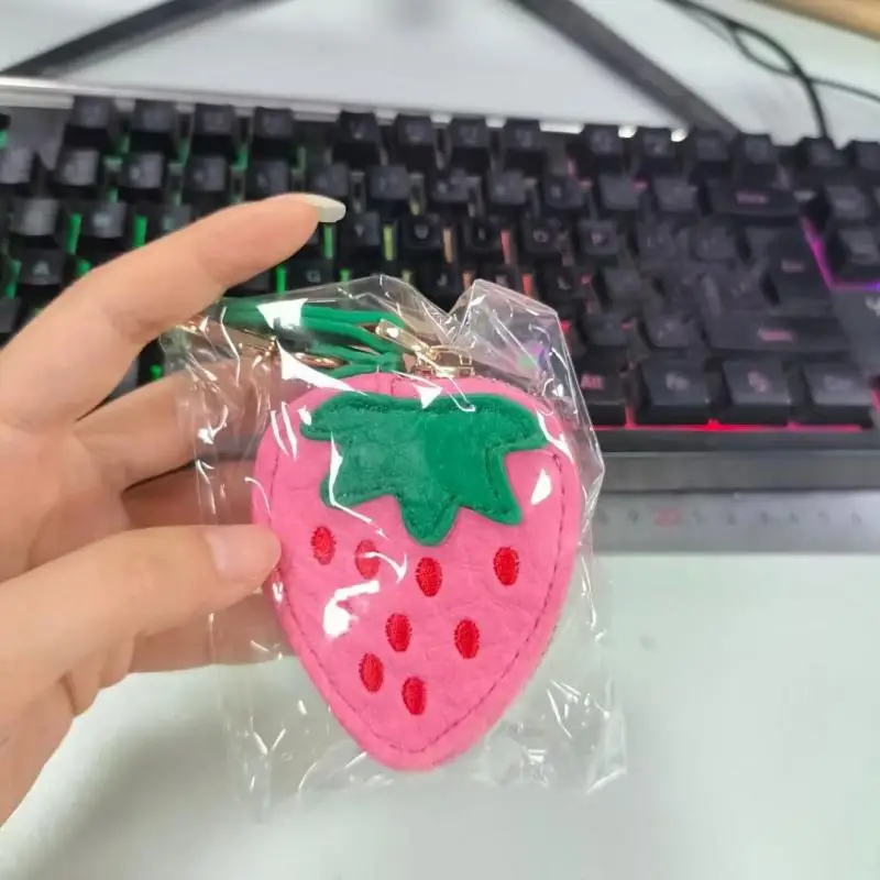 

Модный милый фруктовый кошелек для монет, брелок, сумка, подвесная сумка для наушников на молнии для женщин и девочек, подарок