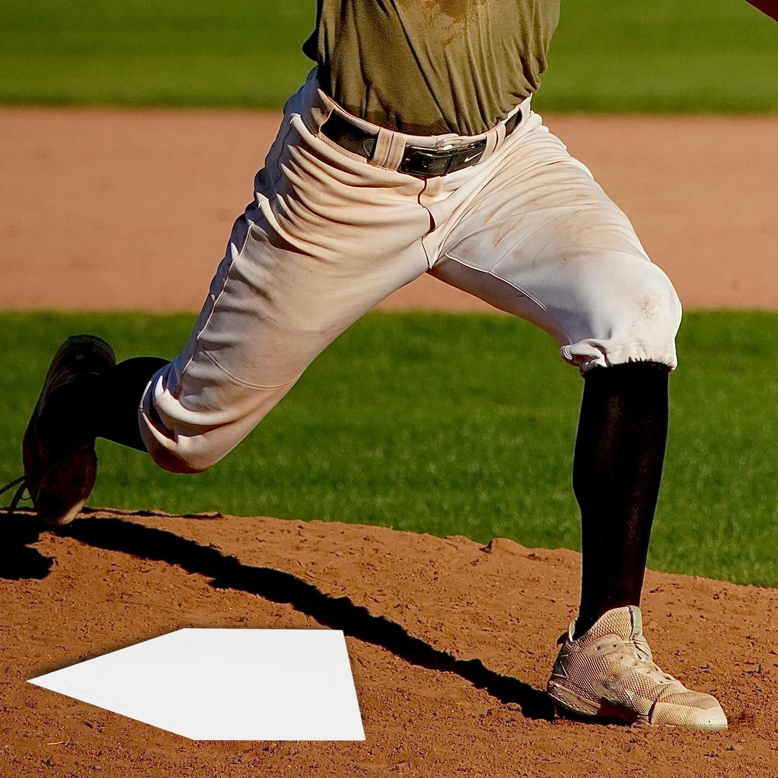 Équipement d'entraînement de Baseball, plaque de Softball pour Machine à lancer scolaire, caoutchouc blanc, 5 pièces