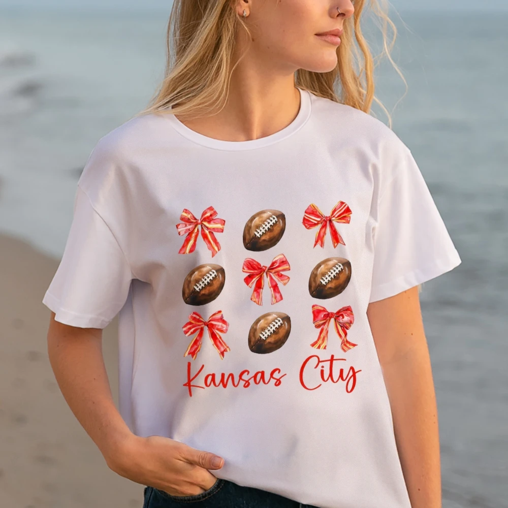 

Kansas City Football Shirt, KC Football T Shirt,Kansas City Tshirts, KC Football Fan Gift, Retro Football For Women