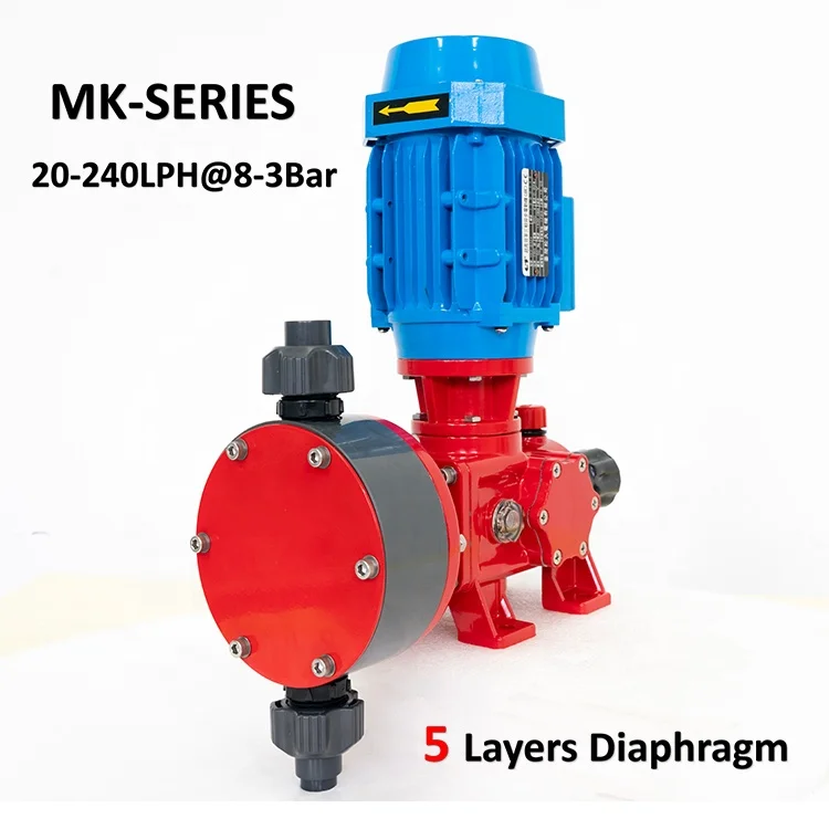 Pump Head Diaphragm Metering Dosing PumpPAM PVC MD-1500 L/hr-3bar-1500w Electric OEM Motor Drive 1500 L/hr 1500W