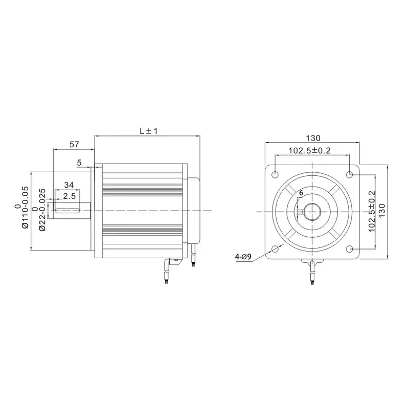 130mm Brushless DC Motor 1200W 2000rpm High Torque 6.0Nm Industrial Servo Motor for Automation Equipment and Robotics