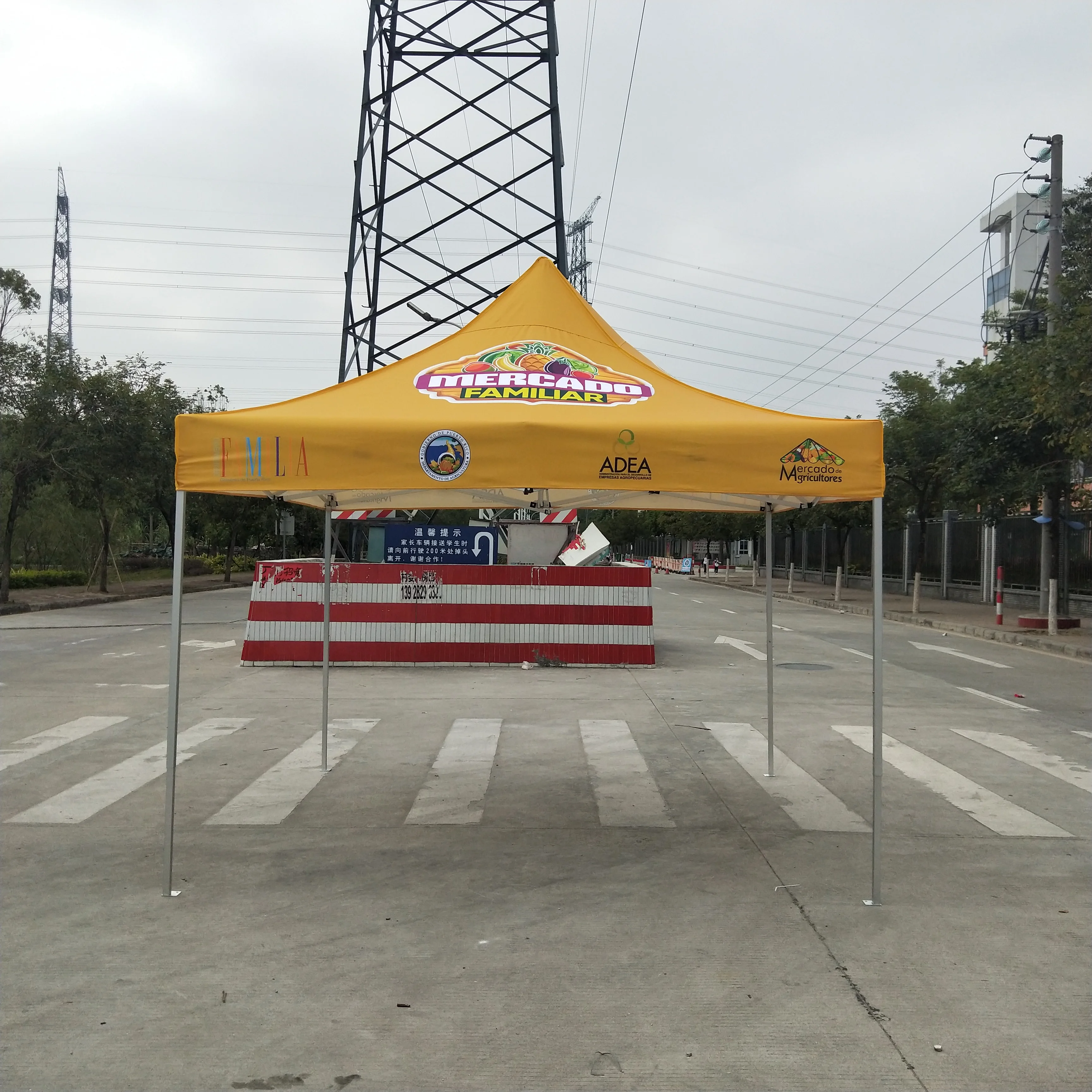 Exhibition Event Marquee Gazebos Custom Printed Business Advertising Canopy Pop Up Foldable Tent