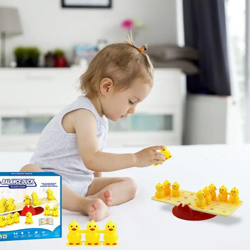 Swing Stack Game Interactive Family Tabletop Duck Puzzle Game Easy To Apply Creative Travel Kids & Adults Toys For Birthday