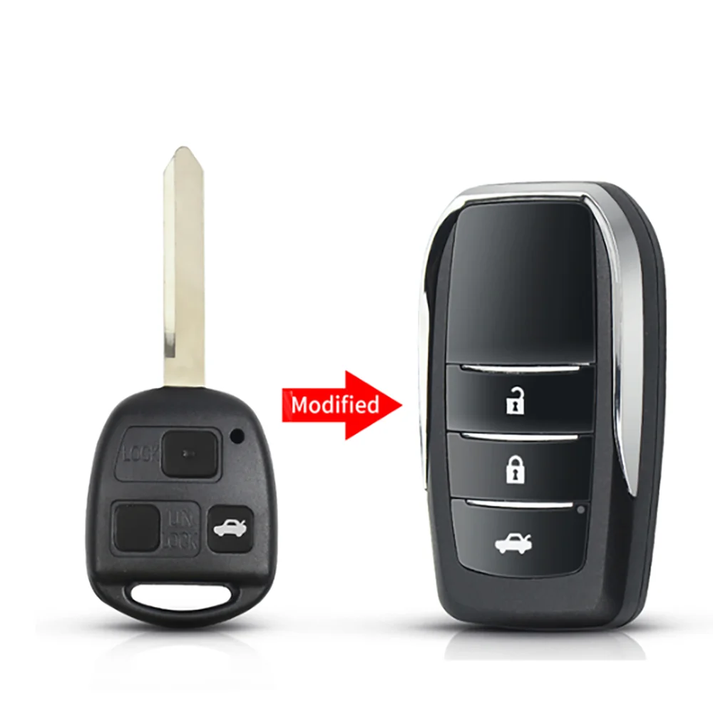 

ECUTOOL Modified Remote Key Case For Lexus ES300 GS300 GS430 IS300 LS430 LX470 For Toyota RAV4 Prado Tarago Kluger Avensis 2/3B