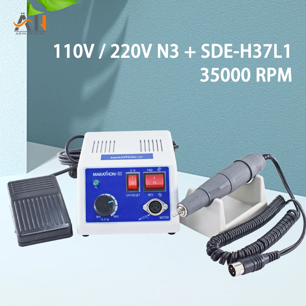 

Dental Polishing Machine SDE-H37L1 Micromotor 35000 RPM Denture Polish Equipment Dental Handle Grinder Micro Motor Dental Tool