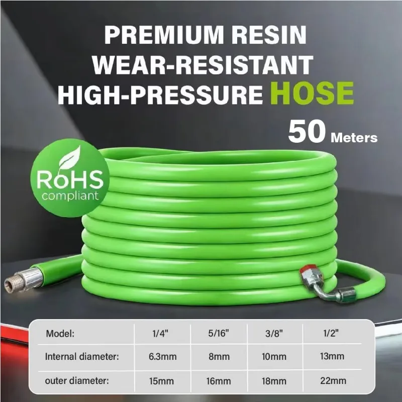 1/4 5/16 3/8 1/2 Inch 400 Bar High Pressure Water Jet Cleaner Hose Reel For Car Washing Cleaning