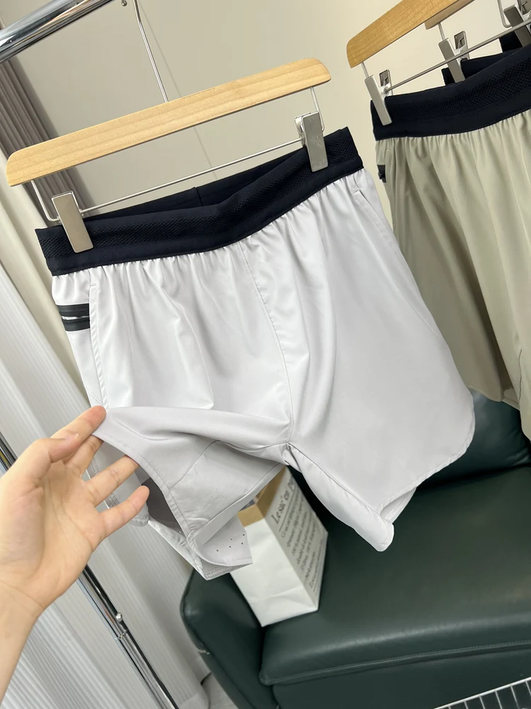 

Удобные крутые мужские летние уличные тонкие спортивные повседневные тренировочные орты, универсальные дышащие прямые орты со средней талией