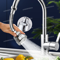 2/3Mode Faucet Extender 360Degree Rotatable Faucet Nozzle Adapter Home Water Saving Bubbler Kitchen Bathroom Faucet  Accessories