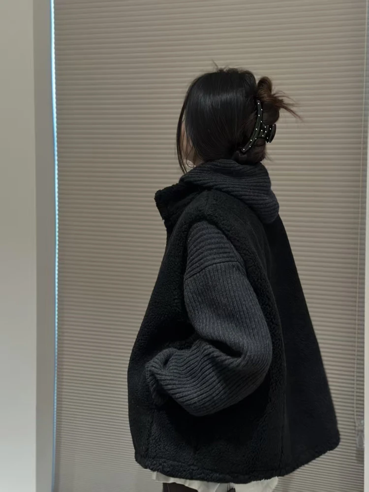 

Warm Casual Woolen Vest 2025 Autumn Winter Thiened Cotton Zipper Design Women's Faion Outerwear Layering Sle Commute Sle