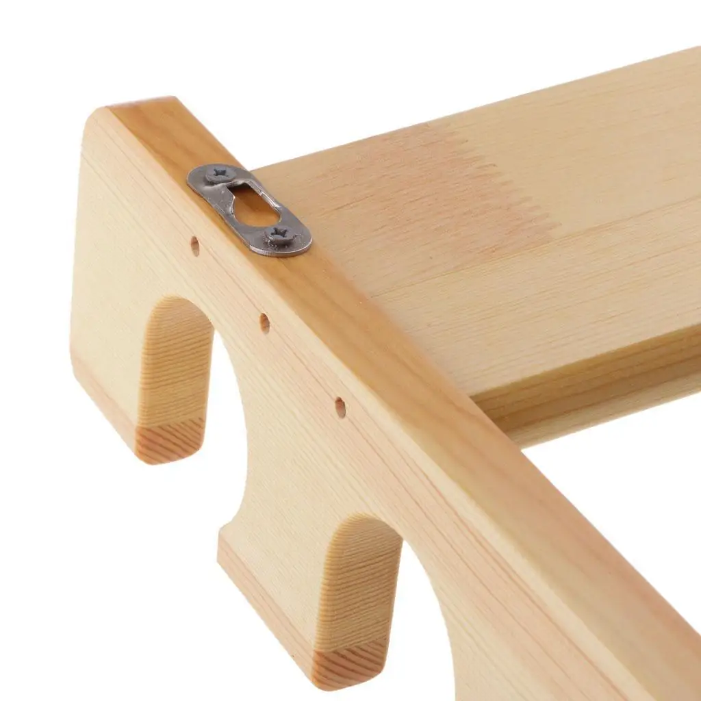 

Fishing Rod Rack Wooden Wall Mount Storage Bracket for 6 Poles Rod Holder Organizer for Boat or House