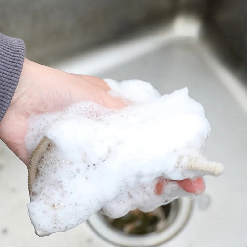 3 Stück atmungsaktives Bambus faser tuch starke Wasser aufnahme effizient entfetten Dekontamination schimmel resistente Schwämme