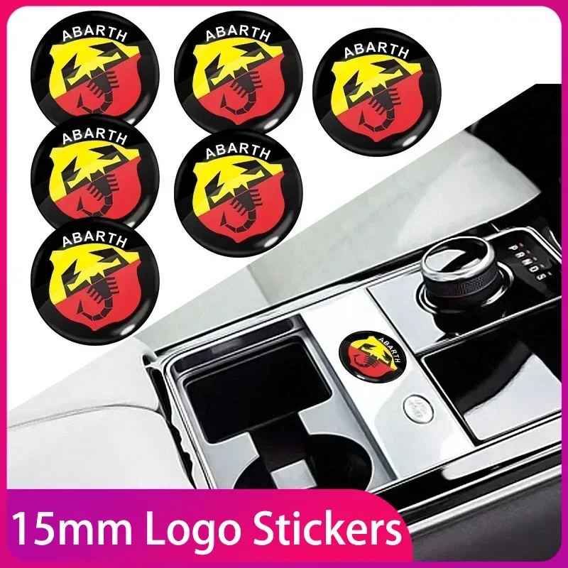 

15mm Car Remote Keychain Emblem Badge Radio button Styling Sticker For Dodge Caliber Ram 1500 Caravan Charger Grand Caravan