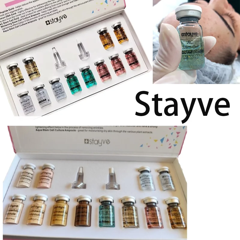 Original 8ML Stayve BB Cream Glow Kit niacinamida/peptido cara cuidado de la piel suero esencia base Natural crema facial principiante