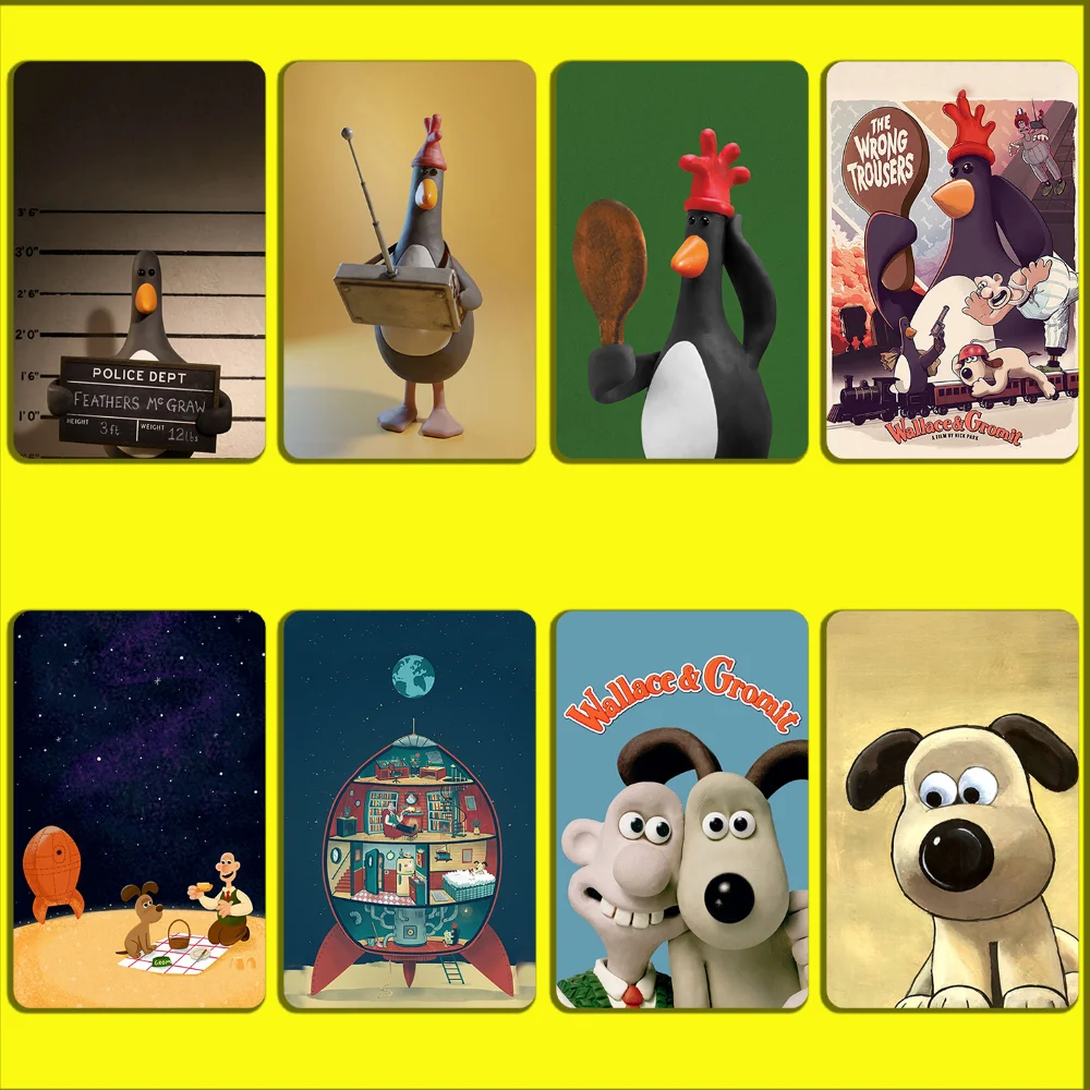 Adesivos W-WallaceS G-Gromit para cartões de crédito bancários de débito Metro Bus Pass adesivo decoração capa 4 peças pele de cartão