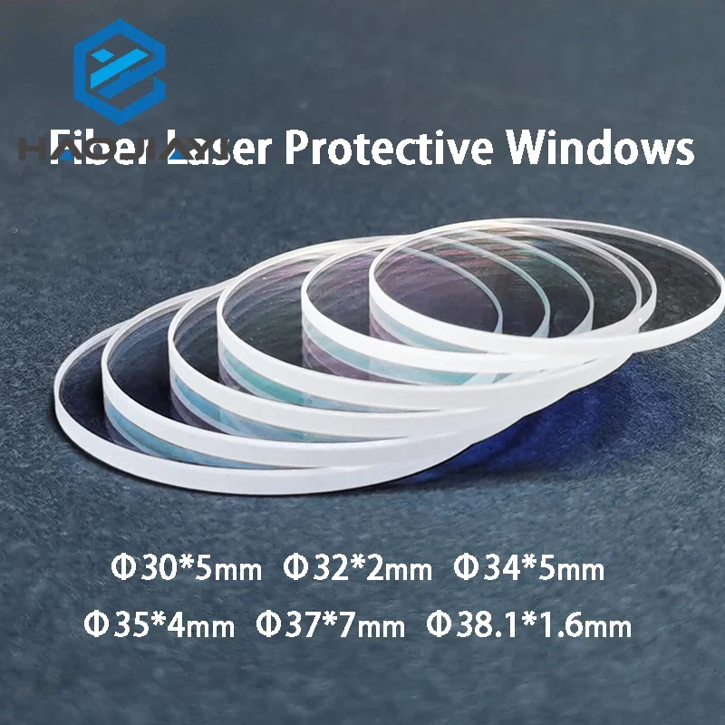 D30 Series Fiber Laser Lens Optial Protective Windows Cnc Glass For Raytools Wsx Precitec Cutting Head 30*5/32*2/ 34*5/37*7