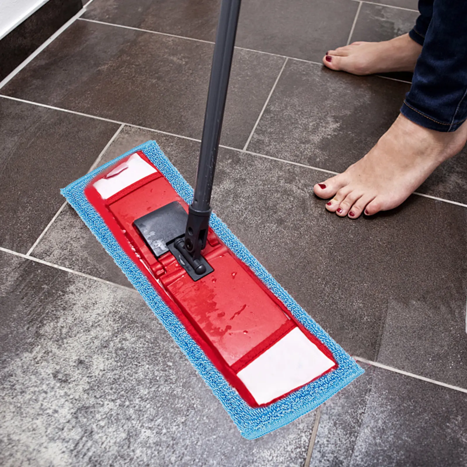 

6Pcs Ultra Soft Microfiber Mop Refills for Floor Cleaning Mops Non Scratch Reusable Washable Replacement Pads Ideal for Kitchen