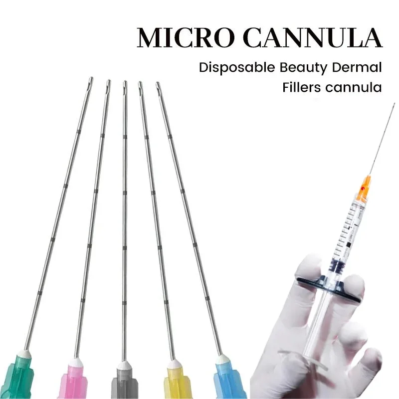 Cannula fornitore di aghi smussati per Cannula con punta di iniezioni 18G 21G 22G 23G 25G 27G 30 g25mm 50MM 70MM Tattoo